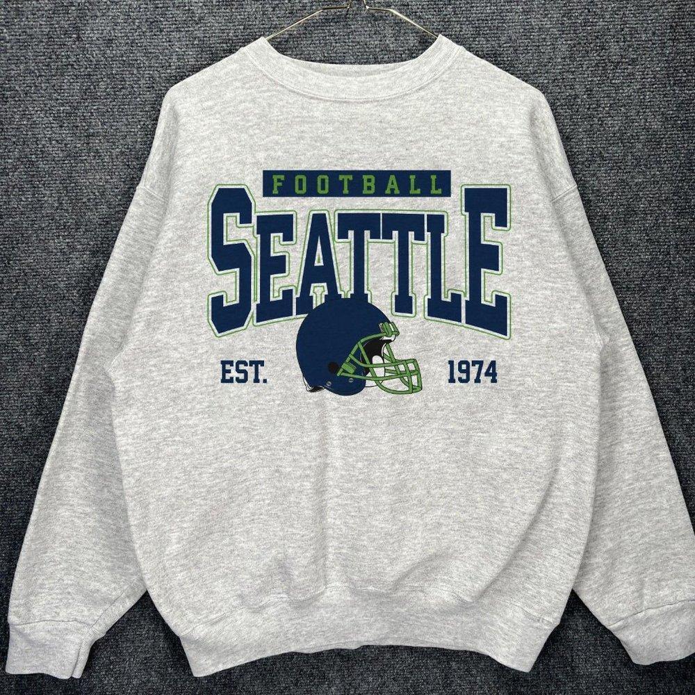Seattle Seahawks Football Style Seattle Seahawks 1974 Sweatshirt - Picture 1 of 4